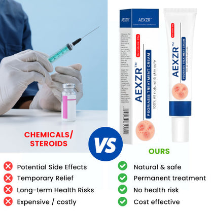 AEXZR™ Psoriasis Treatment Cream🌿 Dermatologist-Developed Herbal Formula: Targets Inflammation at The Root for Lasting Relief.