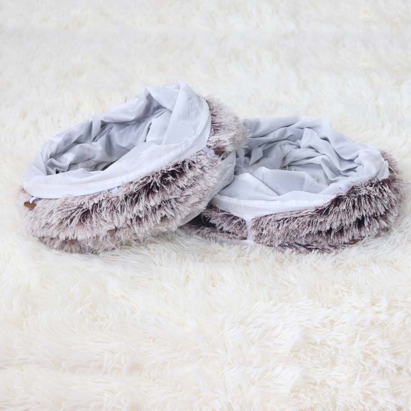 🐾 2-in-1 Foldable Cat Tunnel Bed – Soft, Warm & Perfect for Indoors!