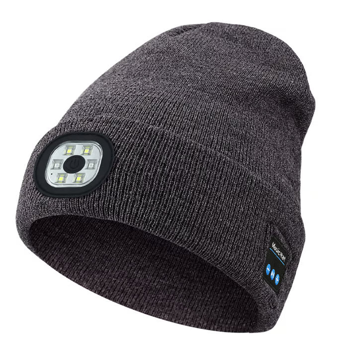 💥This Week's Special Price $19.99🎁— Gift Bluetooth Beanie with LED Headlight and Removable Speakers❄️