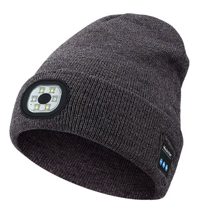💥This Week's Special Price $19.99🎁— Gift Bluetooth Beanie with LED Headlight and Removable Speakers❄️