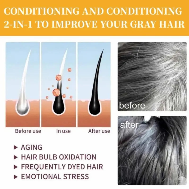 🔥First 100 :2nd ltem 60% Off🔥Gray Gone Bar Shampoo