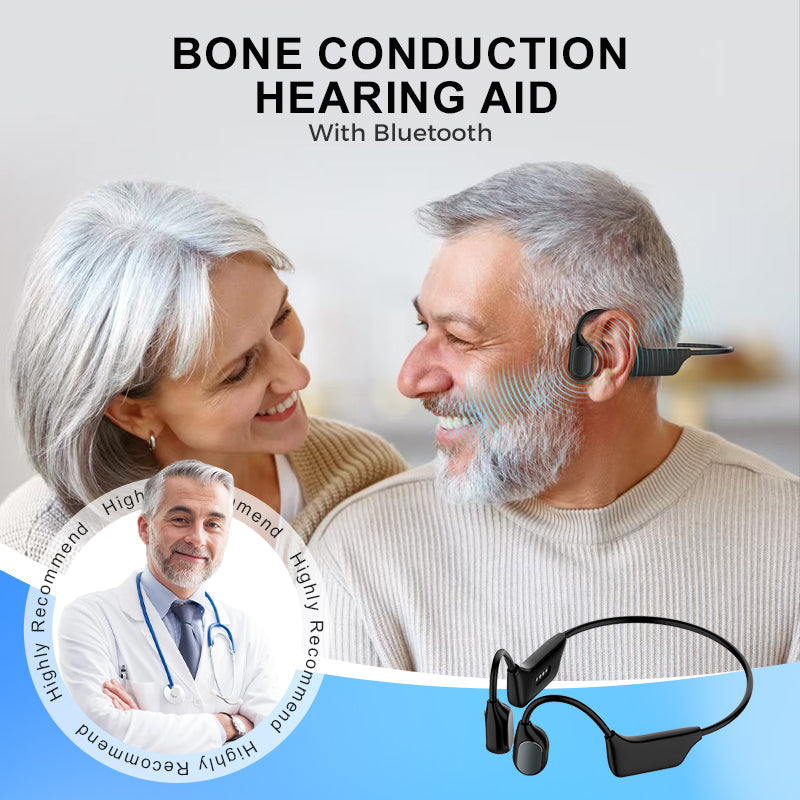 Feel the Joy. Shop the Season 🎄💖 💥 LIMITED TIME OFFER!🔥Dresfa Bone Conduction Smart Hearing Aid Bluetooth Earphones