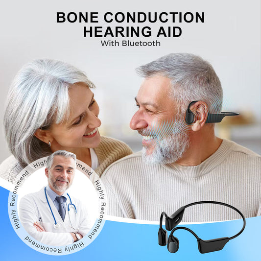Feel the Joy. Shop the Season 🎄💖 💥 LIMITED TIME OFFER!🔥Dresfa Bone Conduction Smart Hearing Aid Bluetooth Earphones