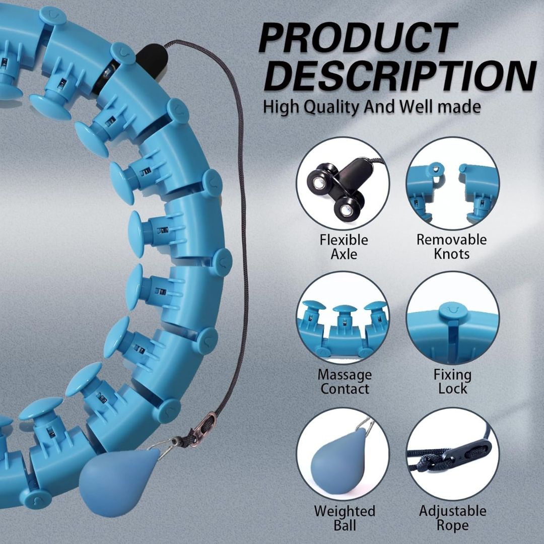🔥First 100 :2nd ltem 60% Off🔥Weighted Hoop - 2-in-1 Smart Core Sculptor!