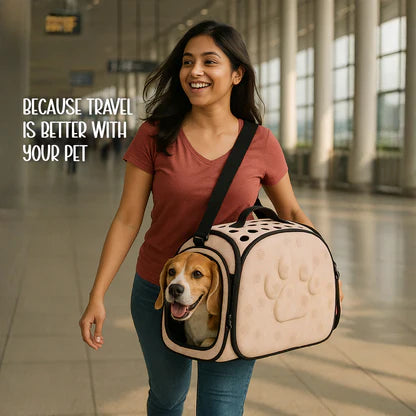Luxury Pet Carrier Bag | Airline-Friendly Design