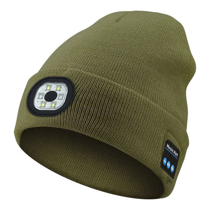 💥This Week's Special Price $19.99🎁— Gift Bluetooth Beanie with LED Headlight and Removable Speakers❄️