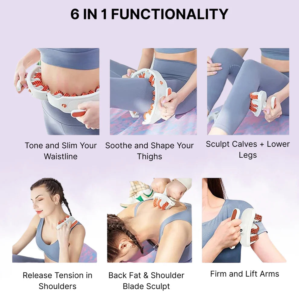 🔥Limited Time 50% OFF🔥 Cellulite Muscle Massager Roller for Men & Women | High-Density Polypropylene Skin Friendly Material |