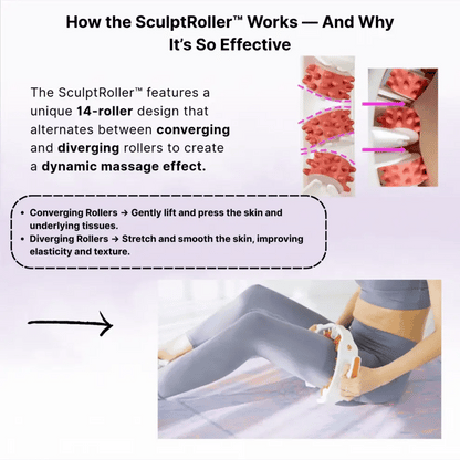 🔥Limited Time 50% OFF🔥 Cellulite Muscle Massager Roller for Men & Women | High-Density Polypropylene Skin Friendly Material |