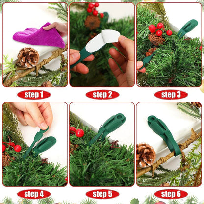 🎄Last Day 49% OFF✨6 PCS Christmas Silicone Garland Hangers