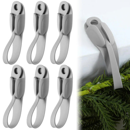 🎄Last Day 49% OFF✨6 PCS Christmas Silicone Garland Hangers