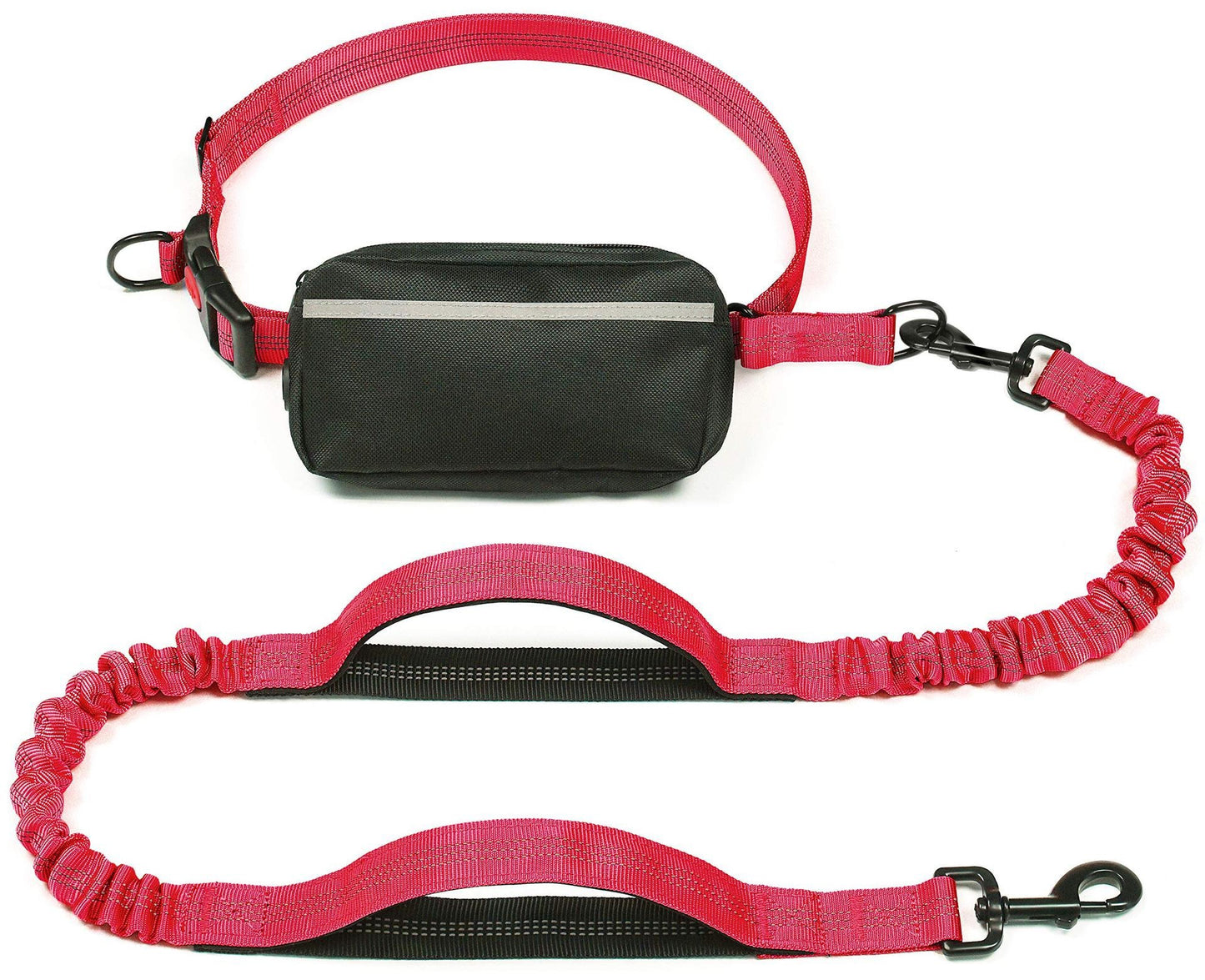 Multifunctional running waist bag-pet leash